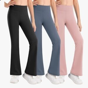 Stelle Kids Leggings Trio - Black, Blue, and Pink